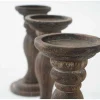 Flash Sale Kandelaar H361 (Set Van 3), Bruin Kandelaar En Kaars