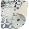 Cheap Keukentapijt Van Vinyl Met Vloertegelmotief Mosai - 49,5 X 83 Cm - Zwart En Wit Keukenaccessoire En -Opbergruimte