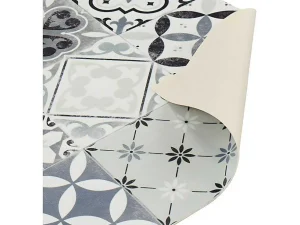 Cheap Keukentapijt Van Vinyl Met Vloertegelmotief Mosai - 49,5 X 83 Cm - Zwart En Wit Keukenaccessoire En -Opbergruimte