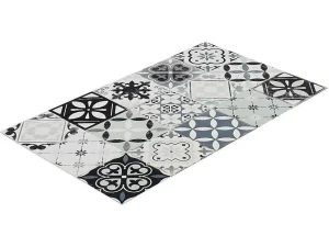 Cheap Keukentapijt Van Vinyl Met Vloertegelmotief Mosai - 49,5 X 83 Cm - Zwart En Wit Keukenaccessoire En -Opbergruimte