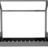 Online Kinderhutbed 90X200Cm In Fluweel - Lattenbodem - Grijs Fluwelen Bed
