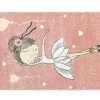 New Kindertapijt Ballerina - Polypropyleen - 100 X 150 Cm - Roze En Beige Kindervloerkleed