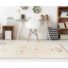 Hot Kindertapijt Hinkelbaan Funny - Polypropyleen - 100 X 150 Cm - Beige En Roze Kindervloerkleed