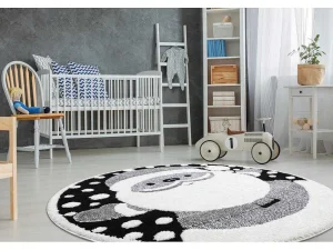 Shop Kindertapijt Joy Rond , Santa Sinterklaas Voor Kinderen - Structuree Cercle 140 Cm Decoratieobject Voor Binnen