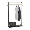 Sale Kledingrek Selin - L90 Cm - Zwart Metaal En Beukenhout Kleine Opberger En Slaapkameraccessoire