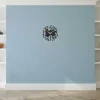 Sale Klok Numbers 3, Zwart, Zilver, 50X1,5X50 Cm, Wandklok