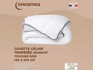 Cheap Knuffel Dekbed Silk Touch 140 X 200 Cm - 250 G/M - Wit Met Grijze Bies - Biesya Dekbed
