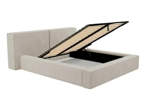 Flash Sale Kofferbed 160 X 200 Cm - Corduroy - Beige - Timano - Van Tweepersoonsbed