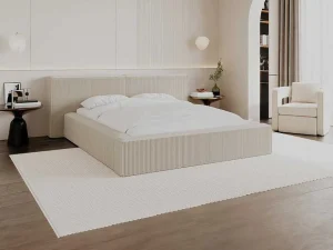 Cheap Kofferbed 180 X 200 Cm - Corduroy - Beige - Timano - Van Tweepersoonsbed