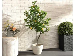 Fashion Kunstcitroenboom Met Pot - H120 - Berat Kunstplant