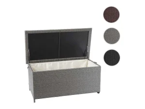 Online Kussenbox Van Polyrattan Mcw-D88 Iii, Premium Grijs, 51X115X59Cm 250L Tuinopslag