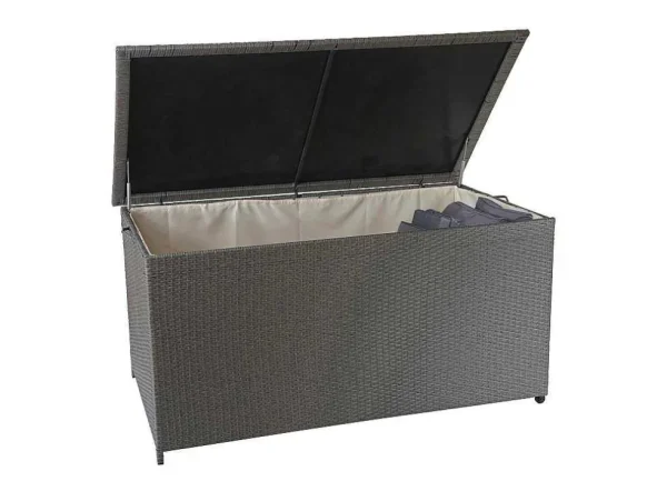 Online Kussenbox Van Polyrattan Mcw-D88 Iii, Premium Grijs, 80X160X94Cm 950L Tuinopslag