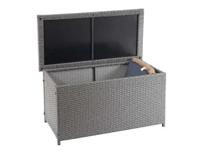 Cheap Kussenbox Van Polyrattan Mcw-D88 Iii, Basic Grijs, 51X115X59Cm 250L Tuinopslag