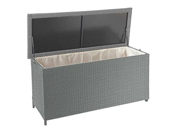Cheap Kussenbox Van Polyrattan Mcw-D88 Iii, Premium Grijs, 63X135X52Cm 320L Tuinopslag