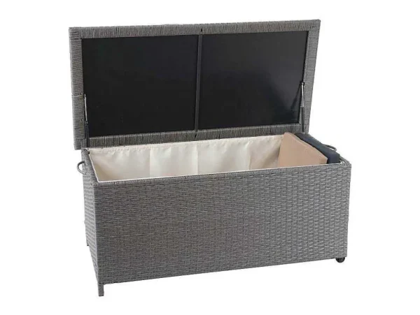 Online Kussenbox Van Polyrattan Mcw-D88 Iii, Premium Grijs, 51X115X59Cm 250L Tuinopslag