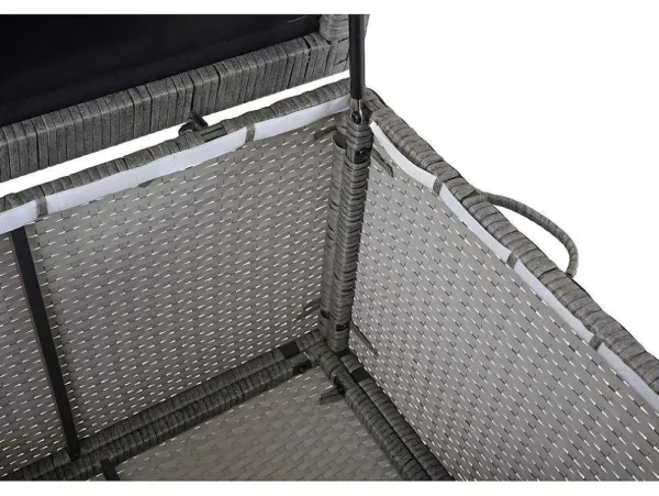 Online Kussenbox Van Polyrattan Mcw-D88 Iii, Premium Grijs, 51X115X59Cm 250L Tuinopslag