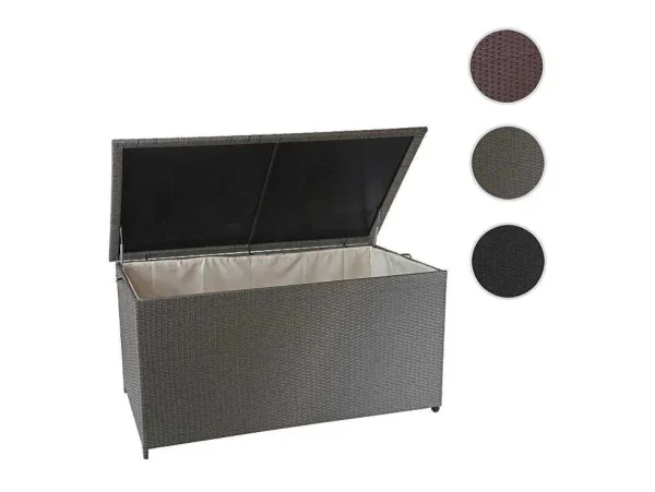 Online Kussenbox Van Polyrattan Mcw-D88 Iii, Premium Grijs, 80X160X94Cm 950L Tuinopslag