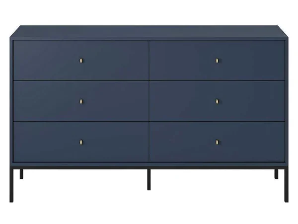 New Ladekast Bogdan - 6 Laden - Blauw Ladekast