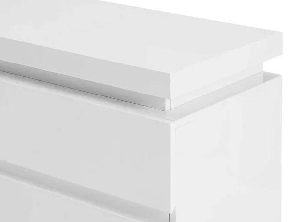 Sale Ladekast Met 6 Lades - Met Ledverlichting - Mdf - Wit Gelakt - Flarancia Ladekast