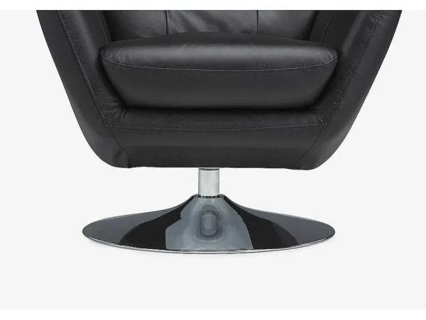 Best Sale Leren Draaistoel Anaba - Zwart Fauteuil Leer