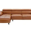 New Leren Hoekbank Excelsior Ii - Karamel Bruin - Hoek Links Leren Zitbank