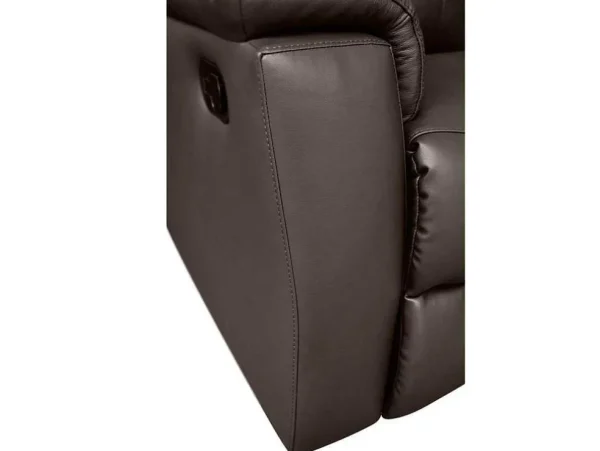 Best Leren Relaxhoekbank Evasion - Bruin Relaxbanken Met Manuele Relaxfunctie