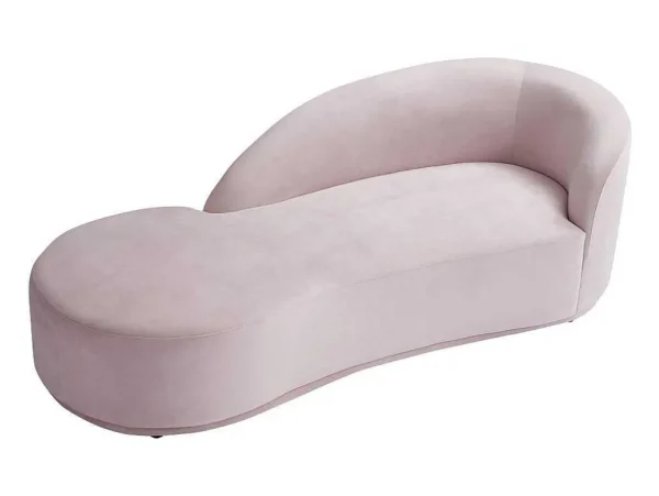 Best Linkse Chaise Longue Met Bekleding In Roze Fluweel Lonigo Van Chaise Longue