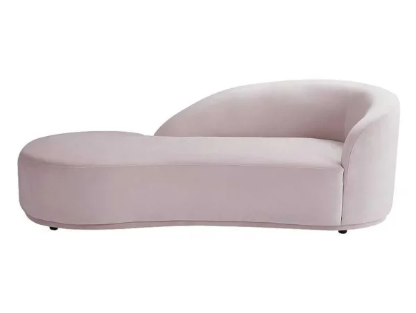 Best Linkse Chaise Longue Met Bekleding In Roze Fluweel Lonigo Van Chaise Longue