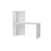 Clearance Lotus Bureau, Wit, 150X60X135 Cm, Bureaumeubel