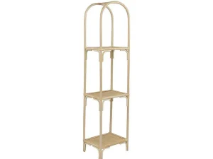 Fashion Maiori Rek- 3 Planken - Rotan - Naturel Boekenkast & Vitrine