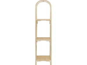 Fashion Maiori Rek- 3 Planken - Rotan - Naturel Boekenkast & Vitrine