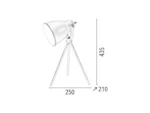 Best Marla Tafellamp, Wit, 25X21X43,5 Cm, Lamp