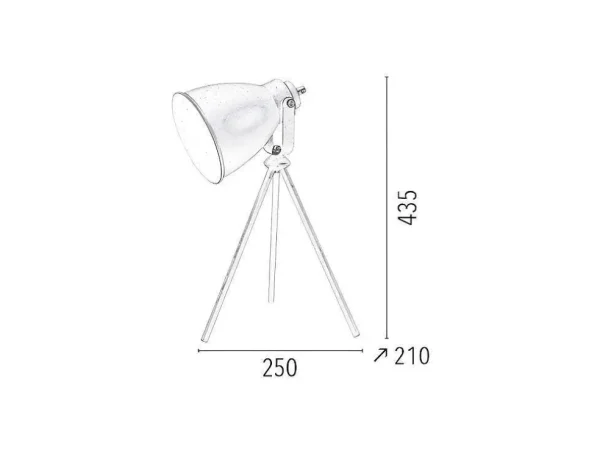 Best Marla Tafellamp, Wit, 25X21X43,5 Cm, Lamp