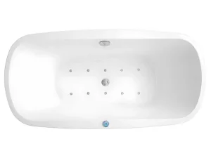 Cheap Massagebad Met Ledverlichting - Balneo Therapie Sirgao - 1 Persoon - 155L - 75X150Cm - Wit Massagebad
