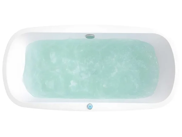 Best Massagebad Met Ledverlichting - Balneo Therapie Sirgao - 1 Persoon - 155L - 75X150Cm - Zwart Vrijstaand Bad