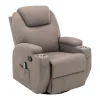 Hot Massagefauteuil Silvano In Stof - Taupe Fauteuil Stof