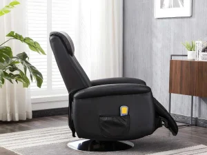 Cheap Massagestoel Kostas Van Kunstleer - Zwart Fauteuil Kunstleer
