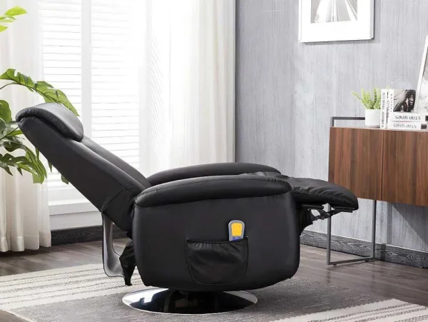 Cheap Massagestoel Kostas Van Kunstleer - Zwart Fauteuil Kunstleer