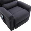 Discount Massagestoel Met Elektrische Sta-Op Functie - Antraciet - Lovari Fauteuil Stof
