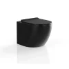 Cheap Mat Zwarte Hang-Wc Van Keramiek Zonder Rand - Javoine Hangend Toilet