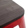 Cheap Mcw-A73 Kruk Incl. Houten Zitting, Rood Kruk
