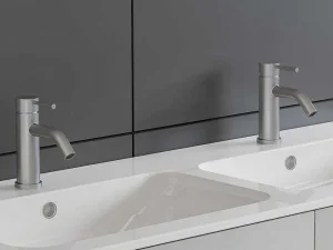 Cheap Mechanische Mengkraan Met Ronde Vorm Van Roestvrij Staal - Geborsteld Nikkel - H17 Cm - Salavan Kraan