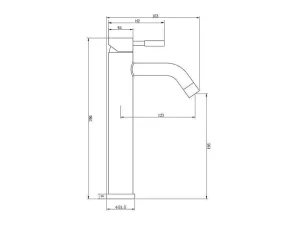 Store Mechanische Mengkraan Met Ronde Vorm Van Geborsteld Roestvrij Staal - Mat Zwart - H29.6 Cm - Salavan Kraan