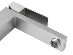 Cheap Mechanische Mengkraan Met Vierkante Vorm Van Roestvrij Staal - Geborsteld Nikkel - H31 Cm - Canilas Kraan