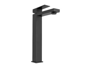 Online Mechanische Mengkraan Met Vierkante Vorm Van Geborsteld Roestvrij Staal - Mat Zwart, H31 Cm - Canilas Kraan