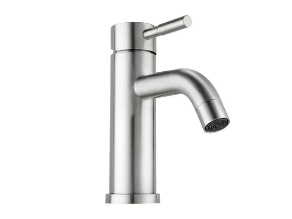 Cheap Mechanische Mengkraan Met Ronde Vorm Van Roestvrij Staal - Geborsteld Nikkel - H17 Cm - Salavan Kraan