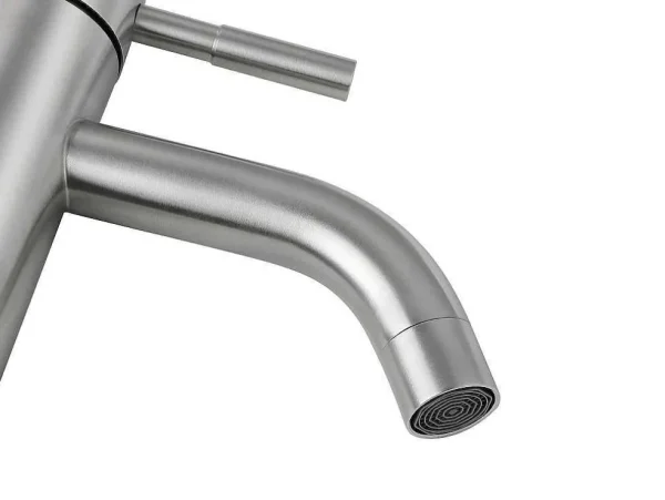 Cheap Mechanische Mengkraan Met Ronde Vorm Van Roestvrij Staal - Geborsteld Nikkel - H17 Cm - Salavan Kraan