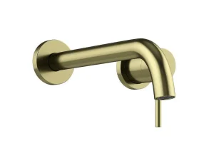 Flash Sale Mechanische Mengkraan Voor Inbouw Met Afgerond Uiteinde - Goudkleurig Met Satijnglans - Lozoya Kraan