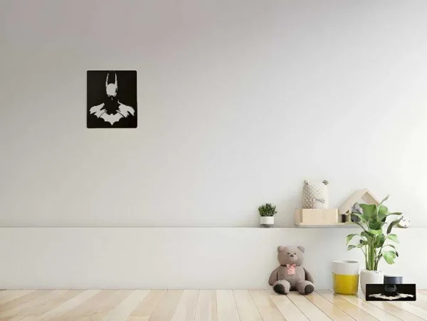 Shop Metalen Decoratie Batman 2, Zwart, 42X1,5X48 Cm, Decoratieve Wandplaat