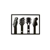 Clearance Metalen Decoratie Gitaar 19, Zwart, 46X1,5X32 Cm, Decoratieve Wandplaat